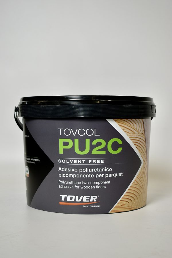 "TOVCOL PU2C-productafbeelding: Een heldere foto van TOVCOL PU2C, onze hoogwaardige 2-componenten polyurethaanlijm voor vloerinstallaties, bekend om zijn geurloosheid en solventvrije formule. Ontdek duurzame en elastische vloerbindingen."