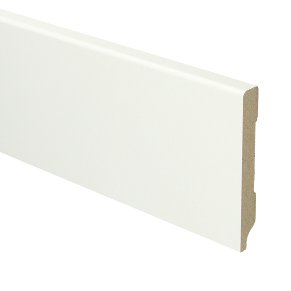 Dit is een foto van een plint 90x12 in RAL 9016