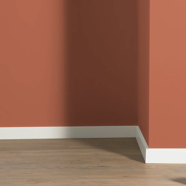MDF Moderne Plint 90x12 RAL 9016 Verkeerswit - Afbeelding 3